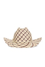 Clyde Rider Hat in Tan Brown Plait, view 2, click to view large image.