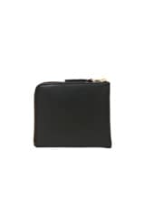 COMME des GARCONS Small Zip Wallet in Black, view 2, click to view large image.