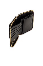 COMME des GARCONS Star Embossed Classic Wallet in Black, view 5, click to view large image.