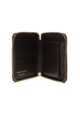 COMME des GARCONS Zip Fold Wallet in Black, view 4, click to view large image.
