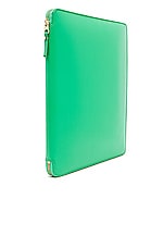 COMME des GARCONS Classic iPad Case in Green, view 3, click to view large image.