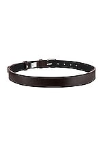 COMME des GARCONS Classic Leather Line B Belt in Brown, view 2, click to view large image.