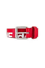 COMME des GARCONS Huge Logo Belt in Red, view 3, click to view large image.