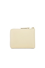 COMME des GARCONS Classic Leather Zip Wallet in White, view 2, click to view large image.
