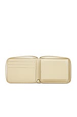 COMME des GARCONS Classic Leather Zip Wallet in White, view 4, click to view large image.