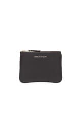 COMME des GARCONS Classic Small Pouch in Black, view 1, click to view large image.