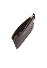 COMME des GARCONS Classic Small Pouch in Black, view 4, click to view large image.