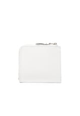 COMME des GARCONS Studded Leather Zip Wallet in White, view 2, click to view large image.