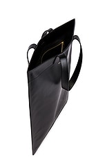 COMME des GARCONS Classic Leather Line B Tote Bag in Black, view 4, click to view large image.