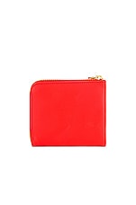 COMME des GARCONS Classic Leather Zip Wallet in Orange, view 2, click to view large image.