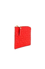 COMME des GARCONS Embossed Zip Wallet in Orange, view 3, click to view large image.