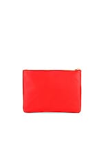 COMME des GARCONS Classic Leather Pouch in Orange, view 2, click to view large image.
