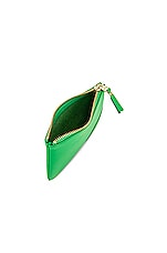 COMME des GARCONS Classic Leather Zip Wallet in Green, view 4, click to view large image.