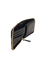 COMME des GARCONS Classic Leather Zip Wallet in Black, view 5, click to view large image.