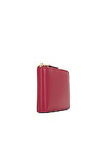 COMME des GARCONS Classic Leather Zip Wallet in Red, view 3, click to view large image.