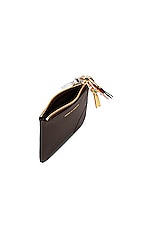 COMME des GARCONS Zipper Pull Wallet in Brown, view 4, click to view large image.