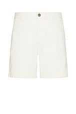 Club Monaco Baxter Chino Short in Khaki Stone, view 1, click to view large image.