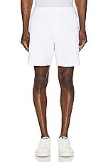 Club Monaco Baxter Texture Short in White, view 3, click to view large image.
