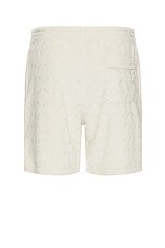 Club Monaco Jacquard Toweling Short in Ancient Scroll, view 2, click to view large image.