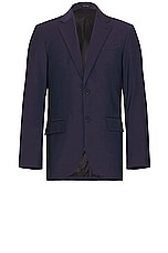 Club Monaco Travel Suit Blazer in Navy, view 1, click to view large image.
