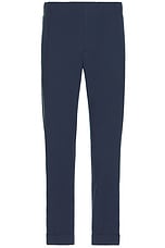 Club Monaco Elasticated Seersucker Trouser in Navy, view 1, click to view large image.