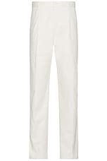 Club Monaco Pleated Trouser in Off White, view 1, click to view large image.