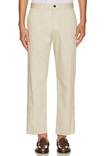 Club Monaco Straight Cropped Fit Pant in Tidal Foam, view 3, click to view large image.