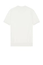 Club Monaco Tech Johnny Collar Polo in Off White, view 2, click to view large image.