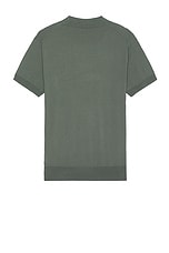 Club Monaco Tech Johnny Collar Polo in Castor Grey, view 2, click to view large image.