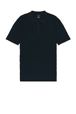 Club Monaco Plaited Diamond Polo in Navy, view 1, click to view large image.