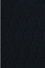 Club Monaco Plaited Diamond Polo in Navy, view 3, click to view large image.