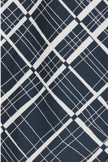 Club Monaco Border Grid Shirt in Navy, view 3, click to view large image.