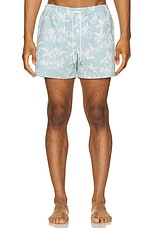 Club Monaco Arlen Swim Short in Gray Mist, view 3, click to view large image.