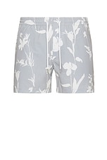 Club Monaco Arlen Swim Short in Grey, view 1, click to view large image.