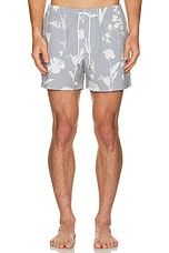 Club Monaco Arlen Swim Short in Grey, view 3, click to view large image.