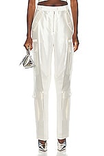 Christopher John Rogers Jumbo Cargo Pant in Ivory, view 1, click to view large image.