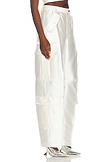 Christopher John Rogers Jumbo Cargo Pant in Ivory, view 2, click to view large image.