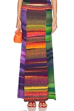 Christopher John Rogers for FWRD Maxi Skirt in Pumpernickel Multi, view 1, click to view large image.