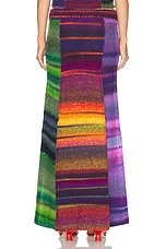 Christopher John Rogers for FWRD Maxi Skirt in Pumpernickel Multi, view 3, click to view large image.