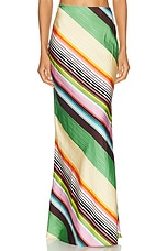 Christopher John Rogers Bias Maxi Skirt in Sesame Multi, view 1, click to view large image.