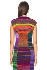 Christopher John Rogers for FWRD Sleeveless Mockneck Top in Pumpernickel Multi, view 3, click to view large image.