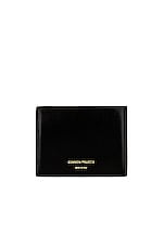 Common Projects Standard Wallet in Black, view 2, click to view large image.