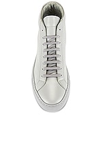 Common Projects Original Leather Achilles Mid in Grey, view 4, click to view large image.