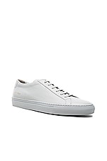 Common Projects Original Leather Achilles Low in Grey, view 2, click to view large image.