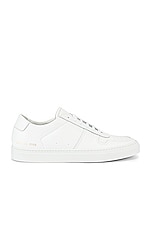 Common Projects Leather BBall Low in White, view 1, click to view large image.
