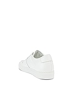Common Projects Leather BBall Low in White, view 3, click to view large image.