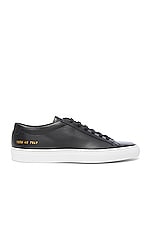Common Projects Original Leather Achilles Low in Black, view 1, click to view large image.