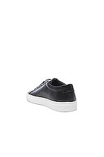 Common Projects Original Leather Achilles Low in Black, view 3, click to view large image.
