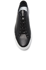 Common Projects Original Leather Achilles Low in Black, view 4, click to view large image.