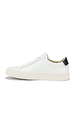 Common Projects Leather Achilles Retro Low in White & Black, view 5, click to view large image.